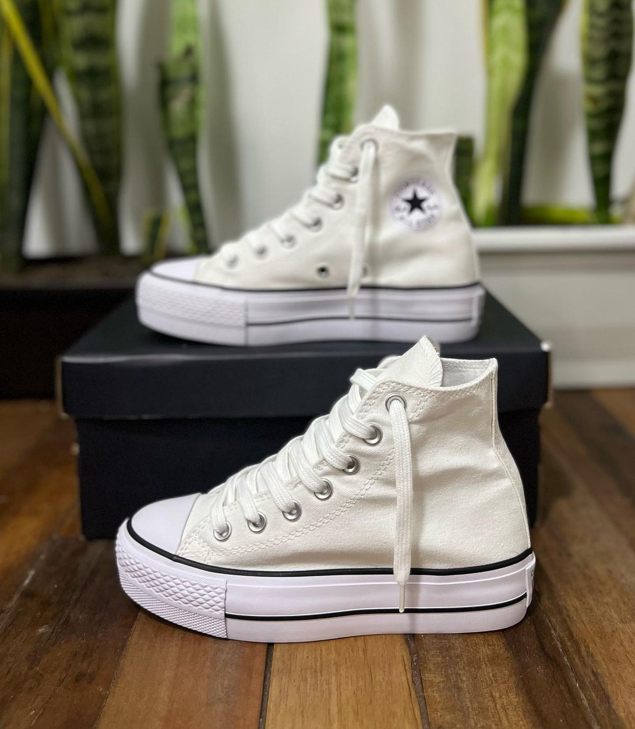 Converse Bota Plataforma Blanco
