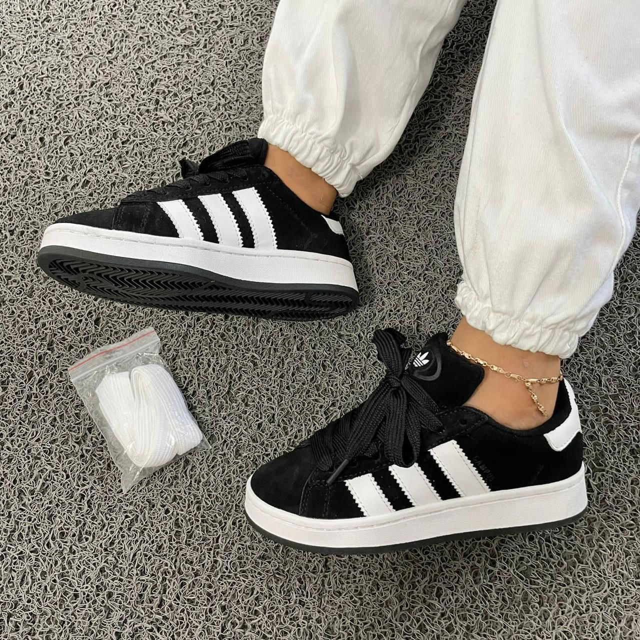 Adidas Campus Negro blanco