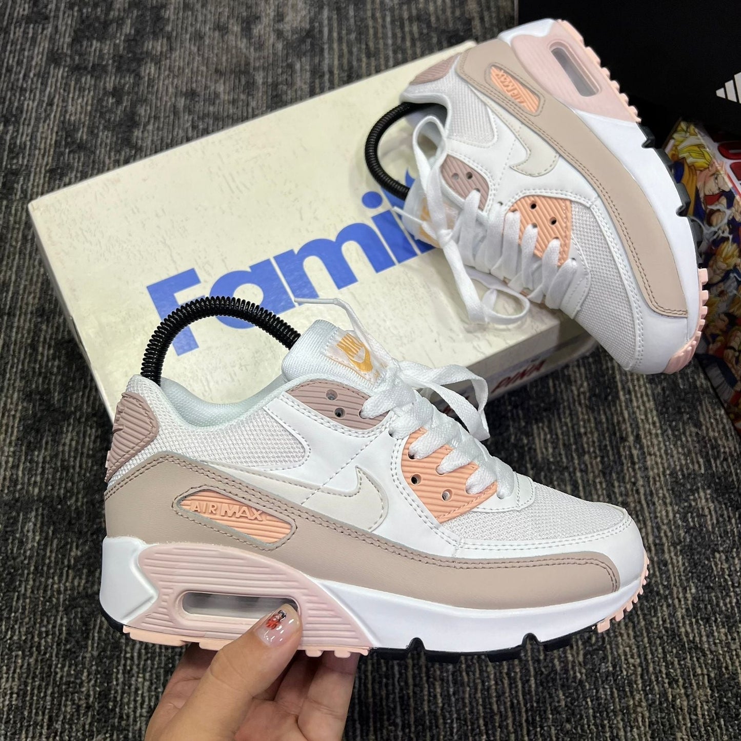 NIKE AIR MAX 90 BLANCO ROSADO