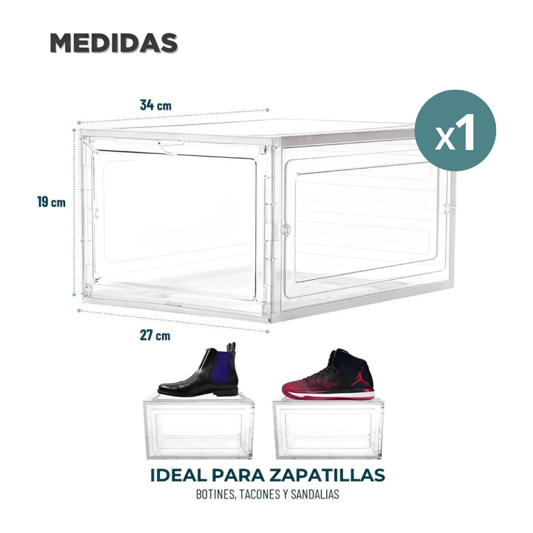 Caja Apilable Transparente Para Tenis