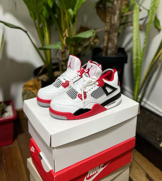 Jordan Retro Blanco N Rojo